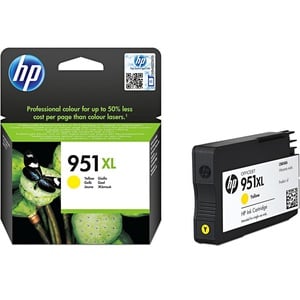 HP 951XL High Yield Original Ink Cartridge (CN048AE),Yellow