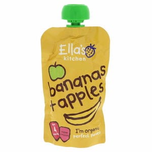 Ella's Kitchen Organic Bananas + Apples Super Smooth 120 g