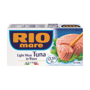 Rio Mare Light Meat Tuna in Water 2 x 160g