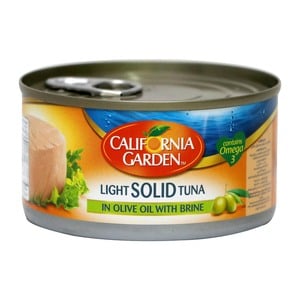 California Garden Light Solid Tuna in Olive Oil with Brine 185g