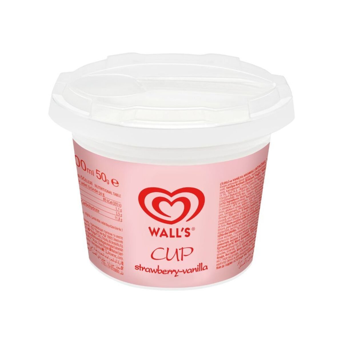 Wall's Ice Cream Cup Strawberry Vanilla 100 ml