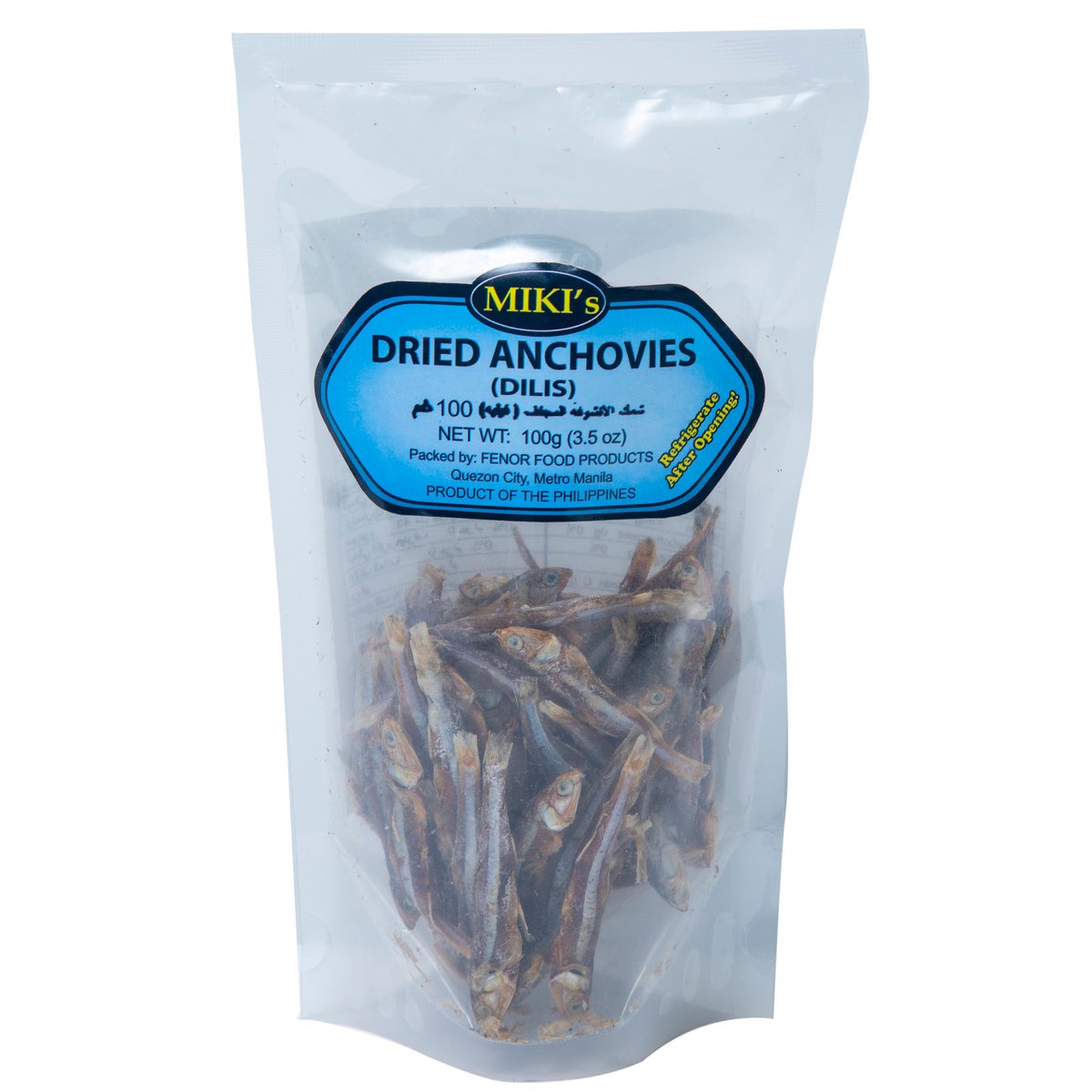Miki's Dried Anchovies (Dilis) 100g