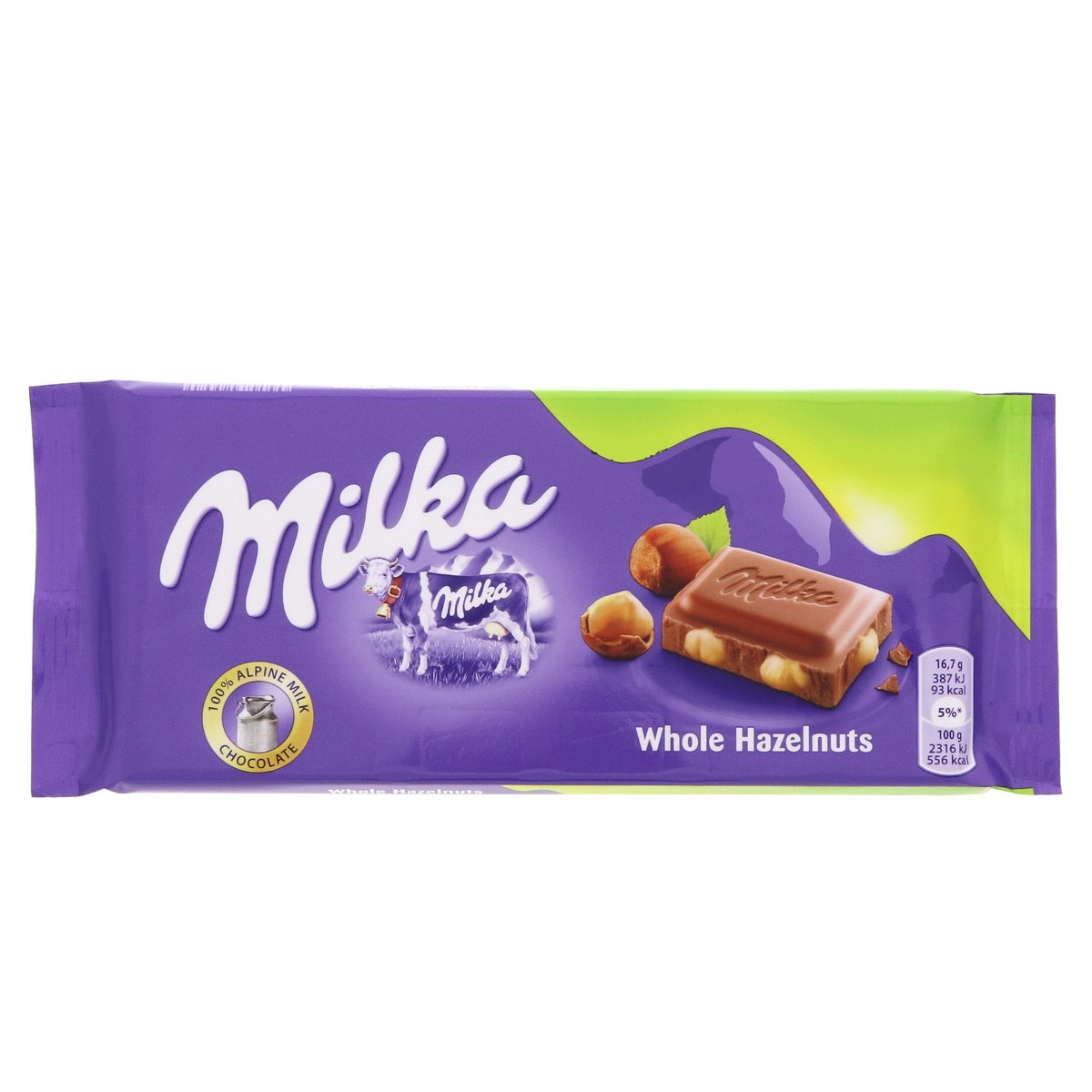ميلكا شوكولاتة بالبندق الكامل 100 جم