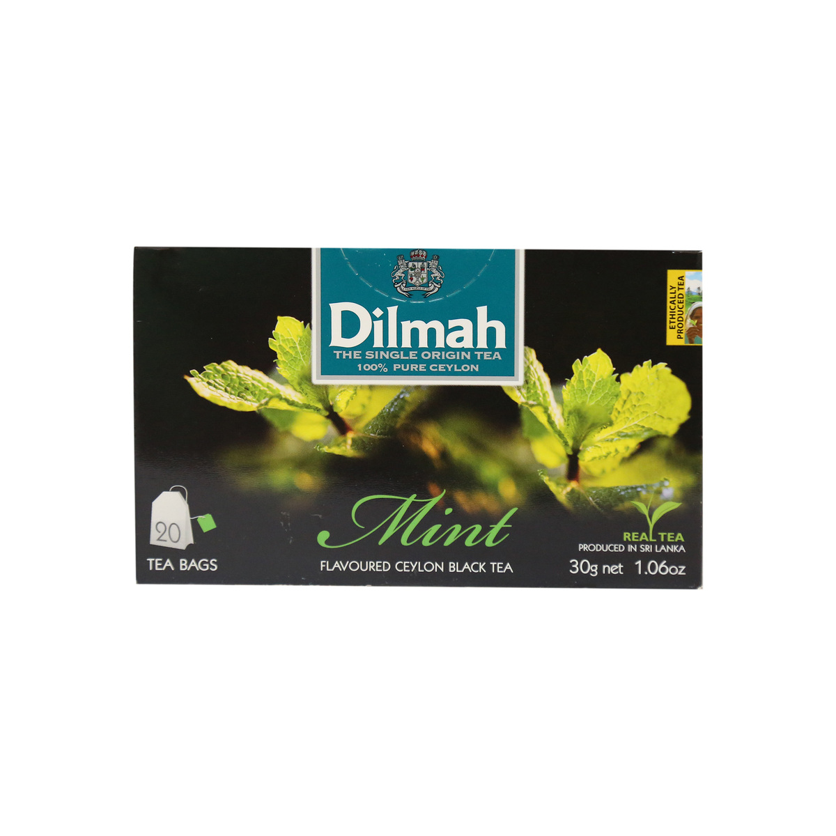 Dilmah Flavoured Ceylon Black Tea Mint 20 Teabags