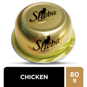 Sheba Fine Cuts with Chicken Domes Cat Food 24 x 80g
