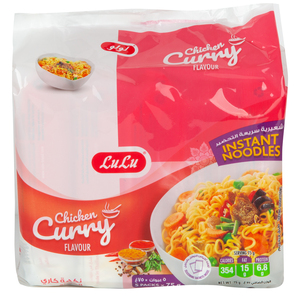 Lulu Chicken Curry Flavour Instant Noodles 75g x 5 Pieces