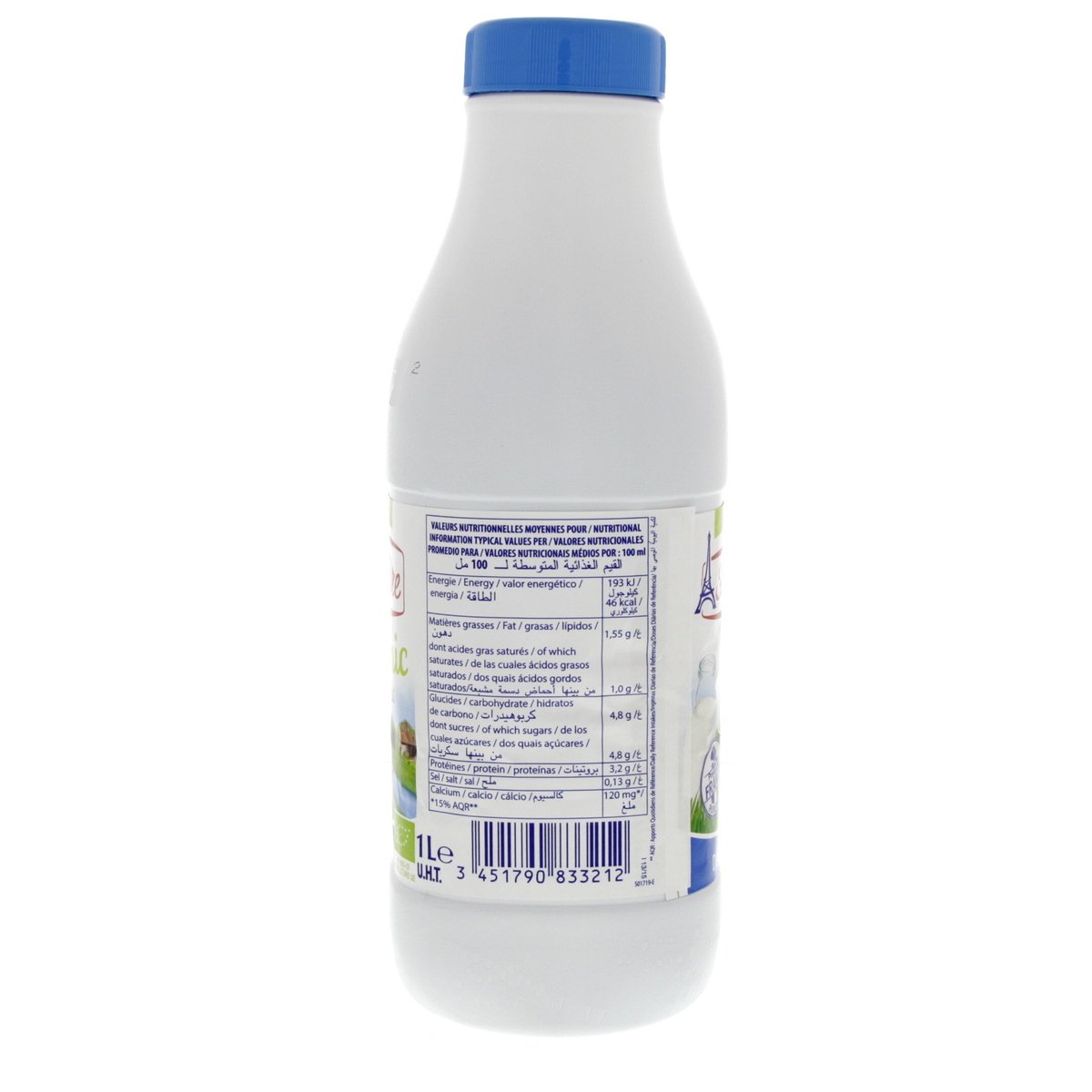 Elle And Vire Organic Milk Semi Skimmed 1 Litre