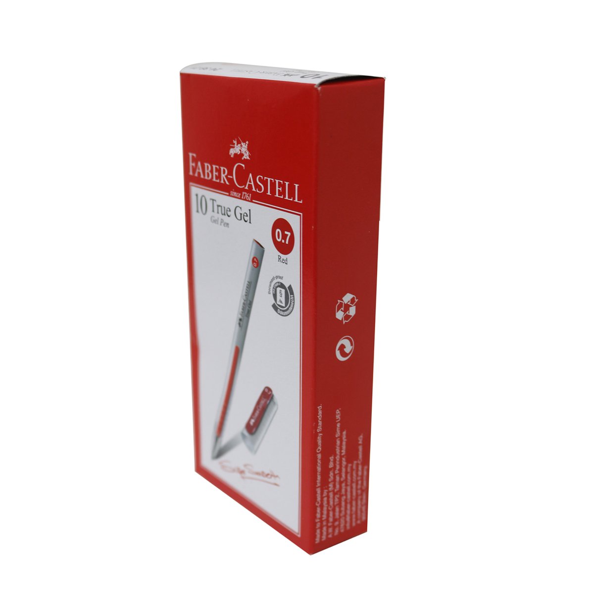 Faber Castell True Gel Pen 0.7-10s Red
