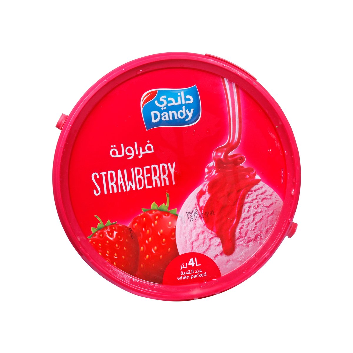 Dandy Strawberry Ice Cream 4Litre