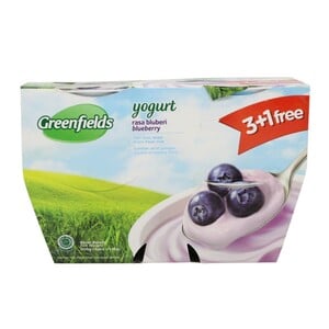 Greenfields Yogurt Blueberry 4 x 125g