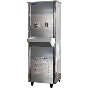Super General 2 Tap 20 Gallons Water Cooler, Stainless Steel, SGAA26T2