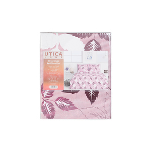 Utica Home Bed Sheet Single 2pc 160x240 cm Assorted