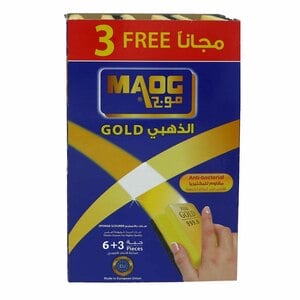 Maog Gold Anti-Bacterial Sponge Scourer 6+3