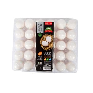 اشتري قم بشراء أوفا بيض أبيض كبير 30 حبة Online at Best Price من الموقع - من لولو هايبر ماركت White Eggs في الامارات