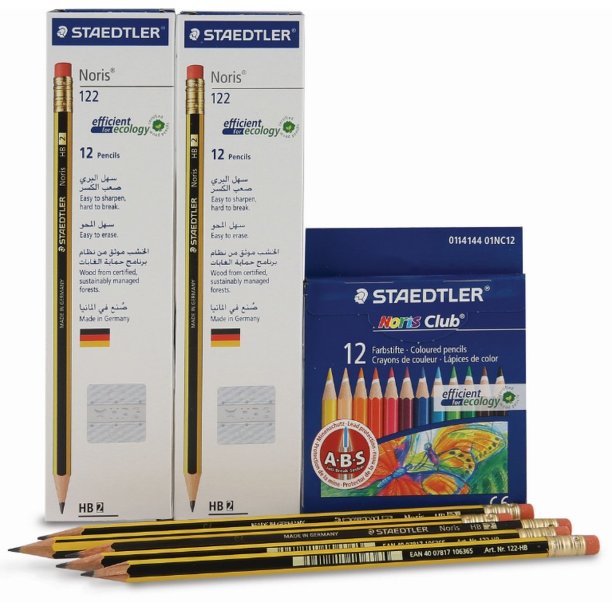 Staedtler Noris Pencil 2pcs + Crayons 12pcs