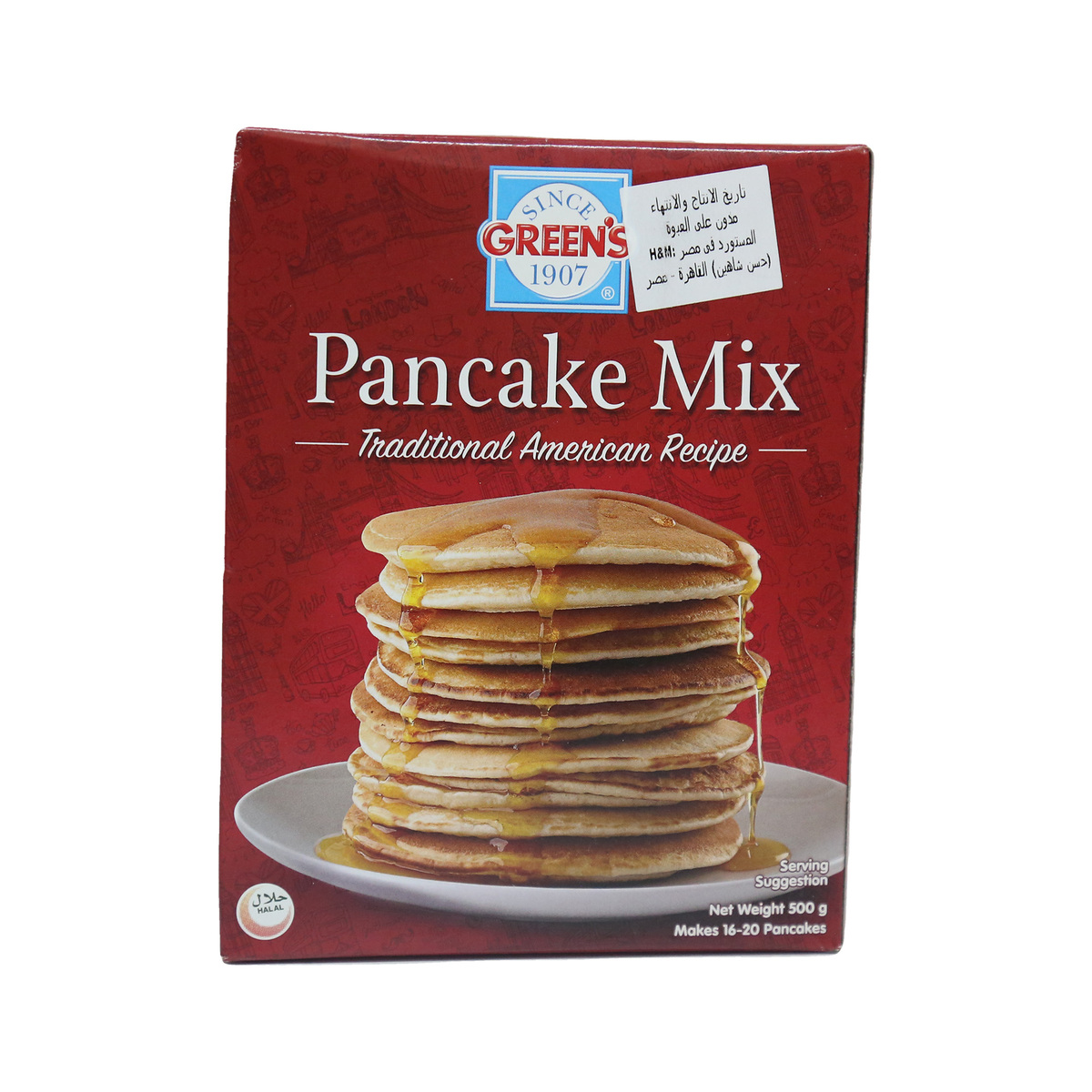 Buy Greens Pancake Mix 500g Online at Best Price | Cake & Dessert Mixes | Lulu Egypt in Saudi Arabia