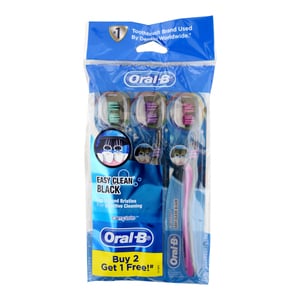 Oral B Tooth Brush Complete Easy Clean Black 3pcs