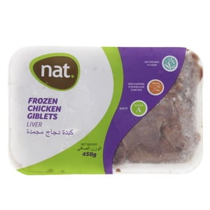 Nat Frozen Chicken Giblets Liver 450g