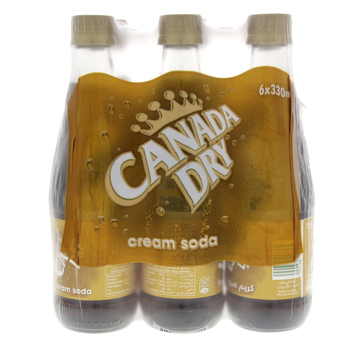 Canada Dry Cream Soda 6 x 330 ml