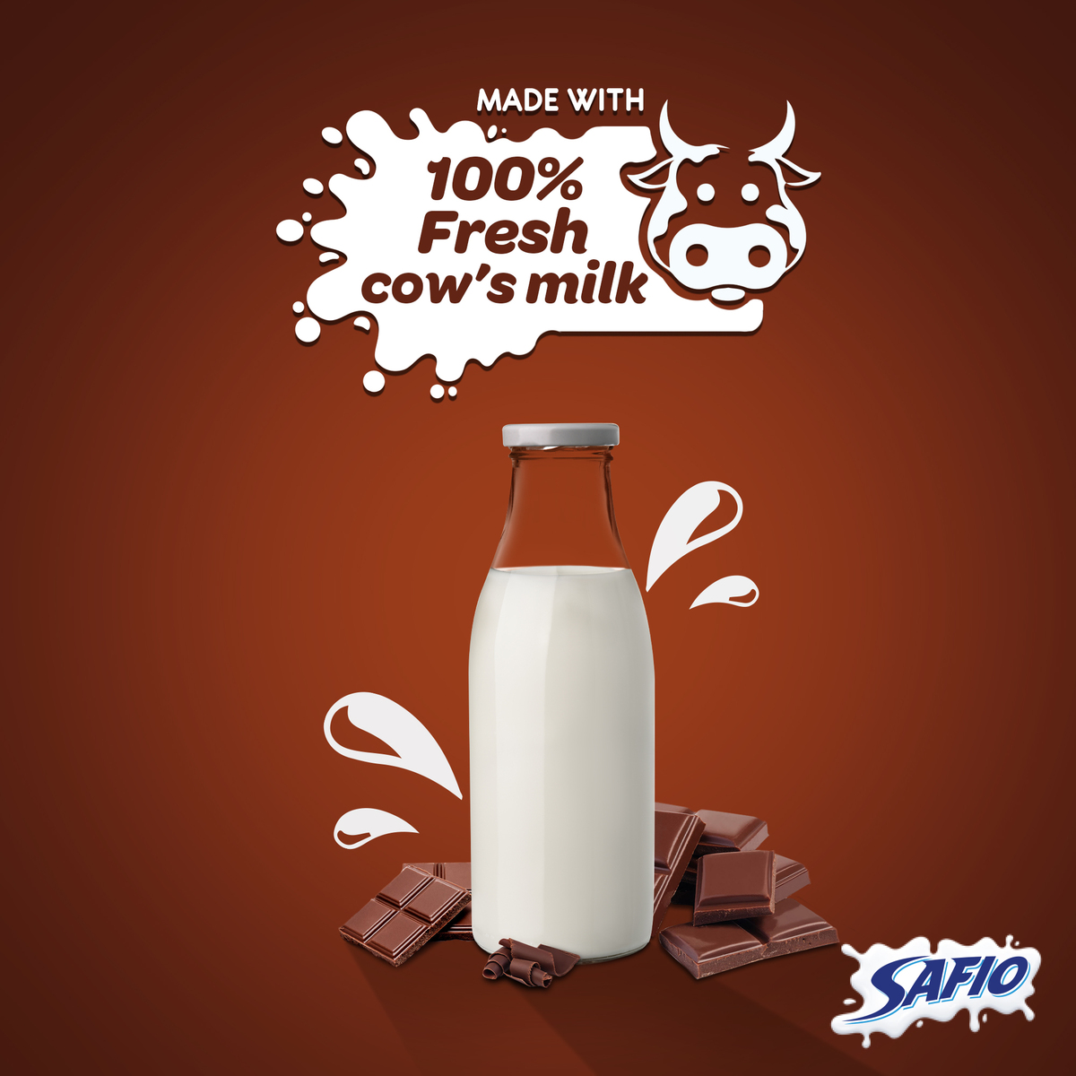 Safio UHT Milk Chocolate Flavor 18 x 125ml