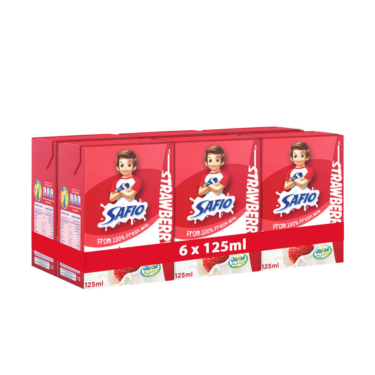 Safio UHT Milk Strawberry Flavor 125ml