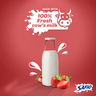 Safio UHT Milk Strawberry Flavor 6 x 125ml
