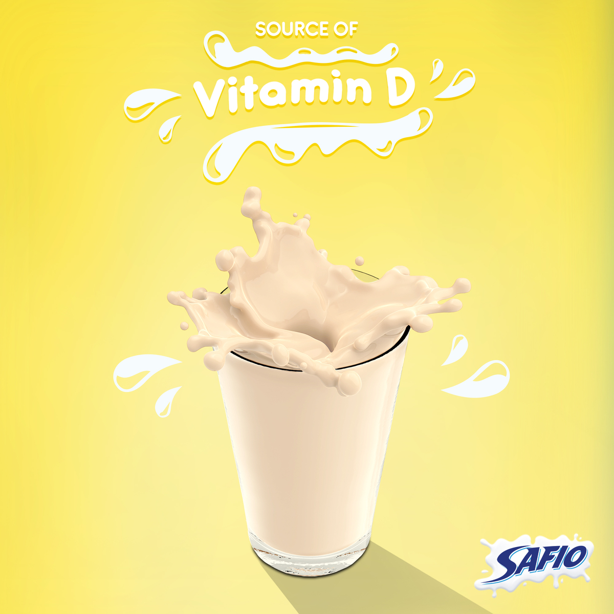 Safio UHT Milk Banana Flavor 18 x 125ml