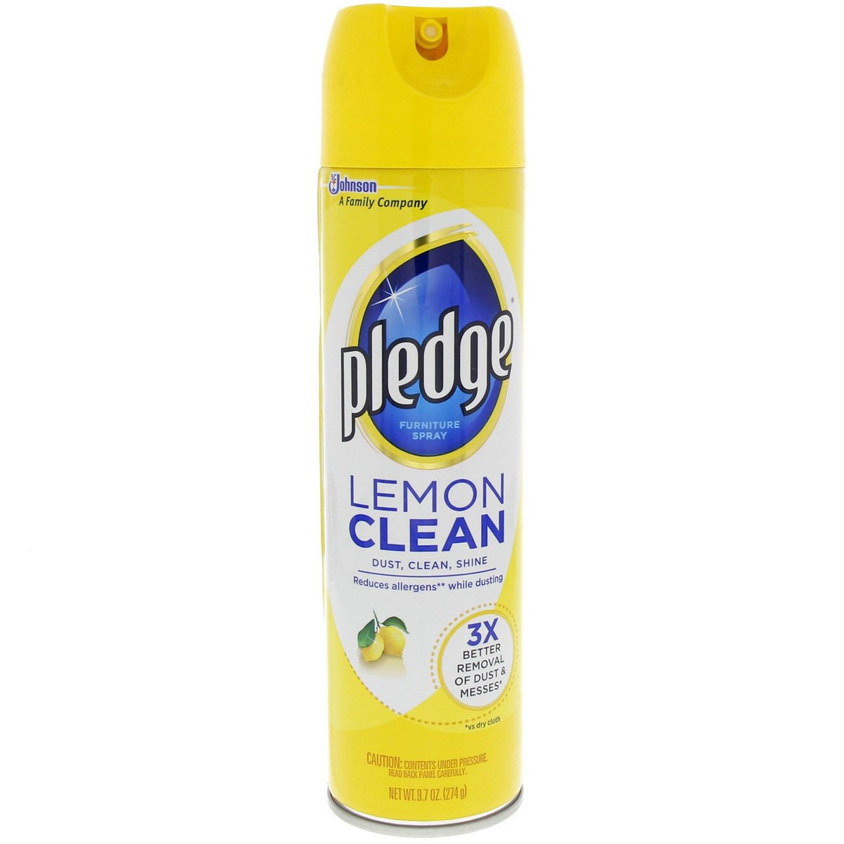 Pledge Lemon Clean Furniture Spray 274g