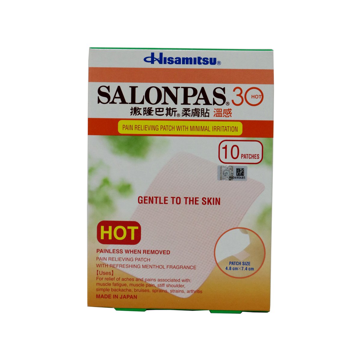 Salonpas 30 Hot Gentle To The Skin 10pcs