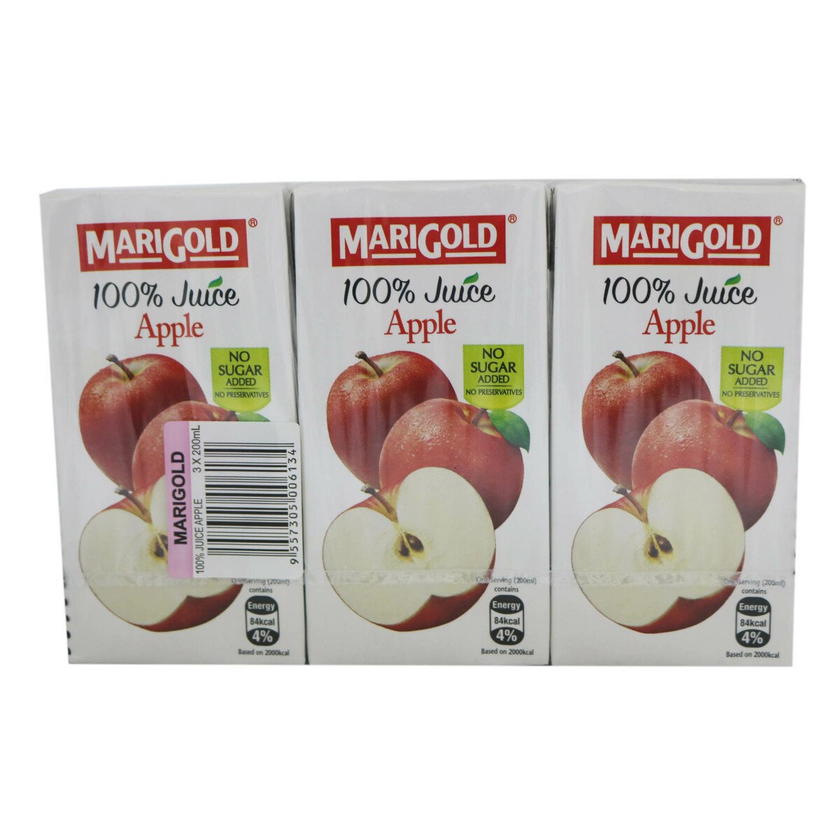 Marigold 100% Juice Apple 3 x 200ml
