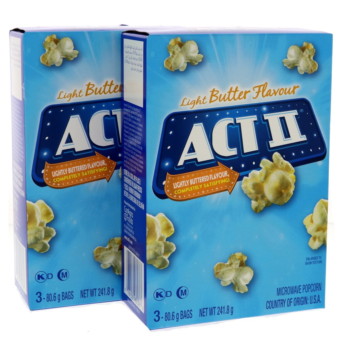 Act 2 Light Butter Flavour Microwave Popcorn 2 x 241.8 g