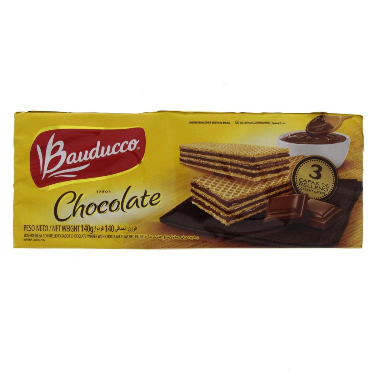 Bauducco Chocolate Flavor Wafer 140 g
