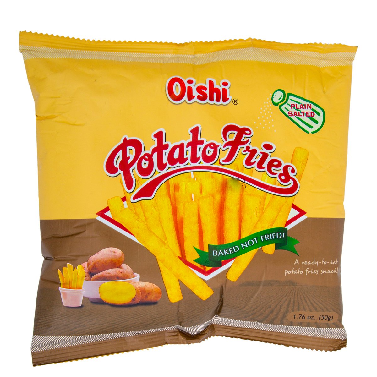 Oishi Plain Salted Potato Fries 50 g