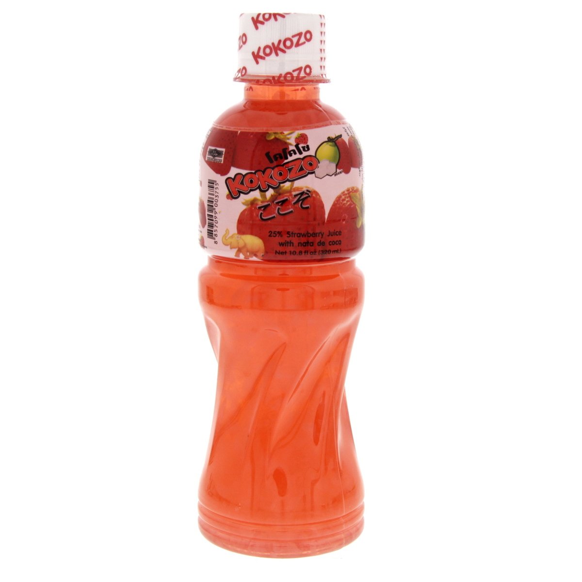 Kokozo Strawberry Juice With Nata De Coco 320 ml
