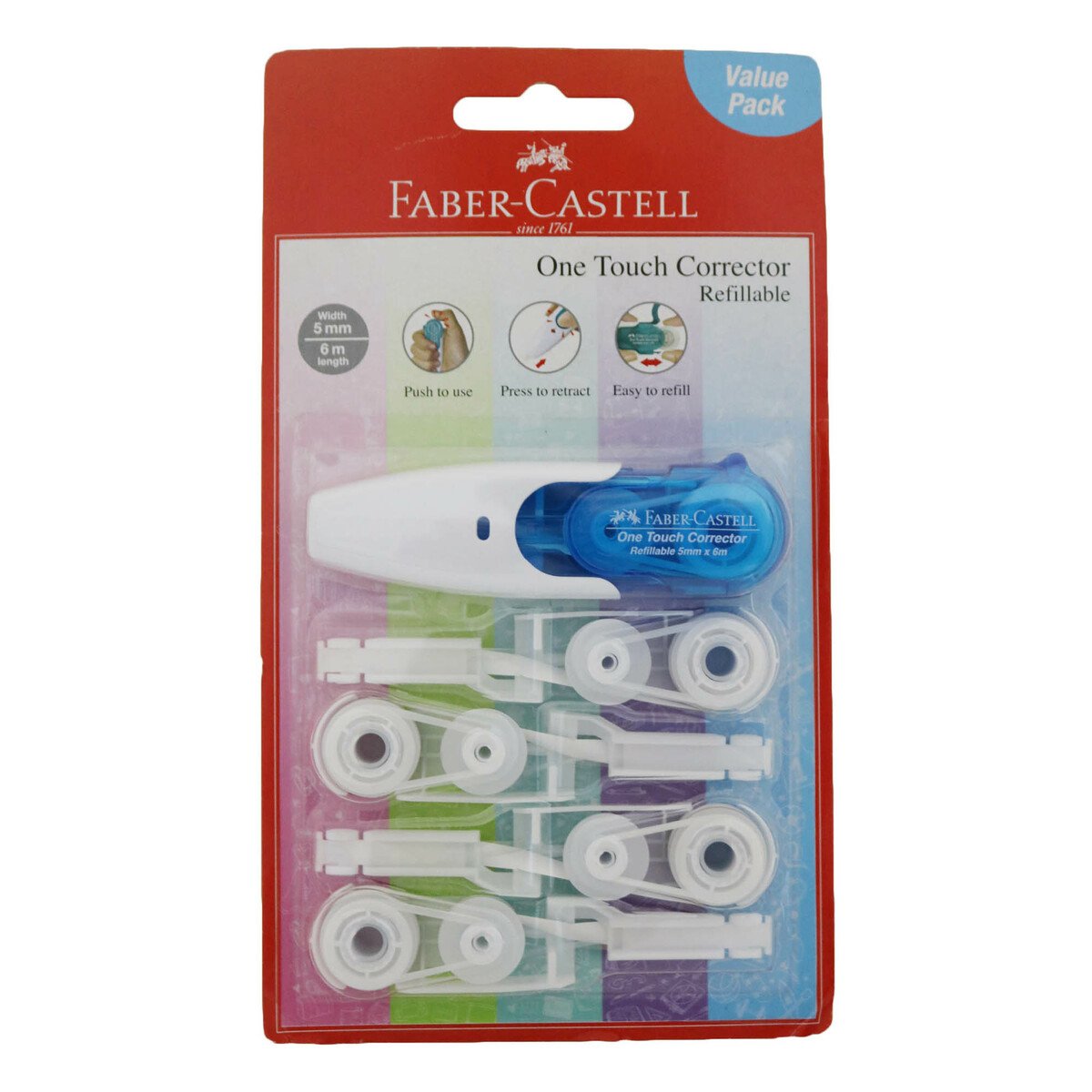 Faber Castell One Touch Corrector + 4 Refill