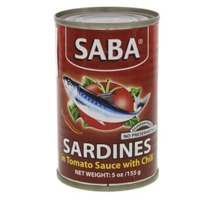 Saba Sardines In Tomato Sauce With Chilli 155 g