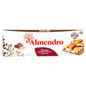 El Almendro Turron Almond Crocanti Chocolate, 75 g