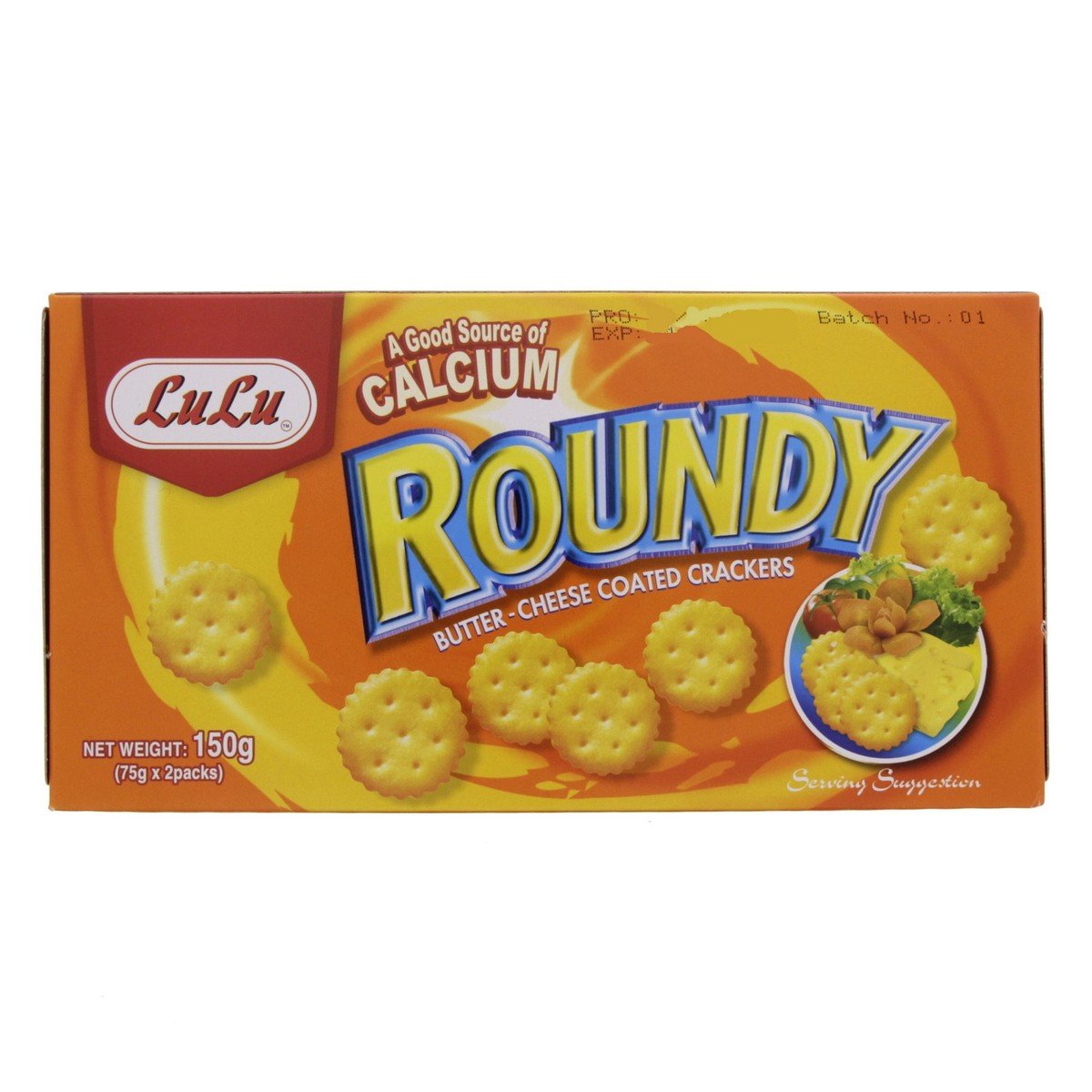 LuLu Roundy Butter Cheese Coated Crackers 150 g
