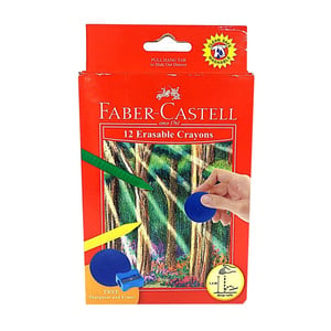 Faber-Castell 12 Erasable Crayon 122530
