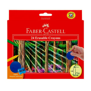 Faber-Castell 24 Erasable Crayon 122531