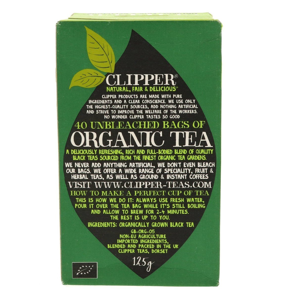Clipper Organic Unbleached Tea 125 g