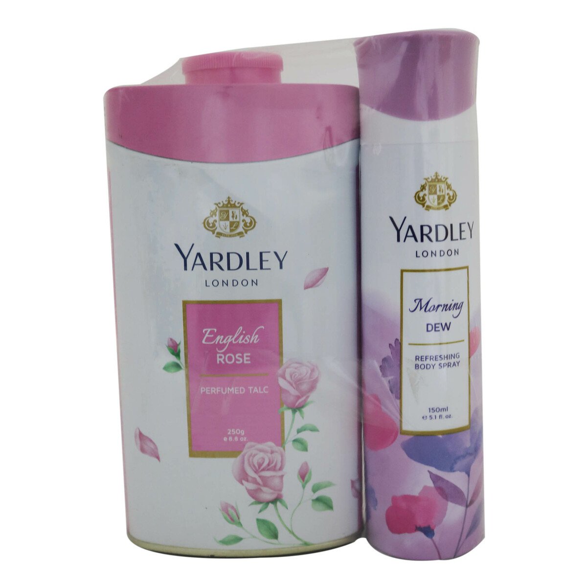 Yardley Women Talcum Powder 250g + Body Spray 150ml