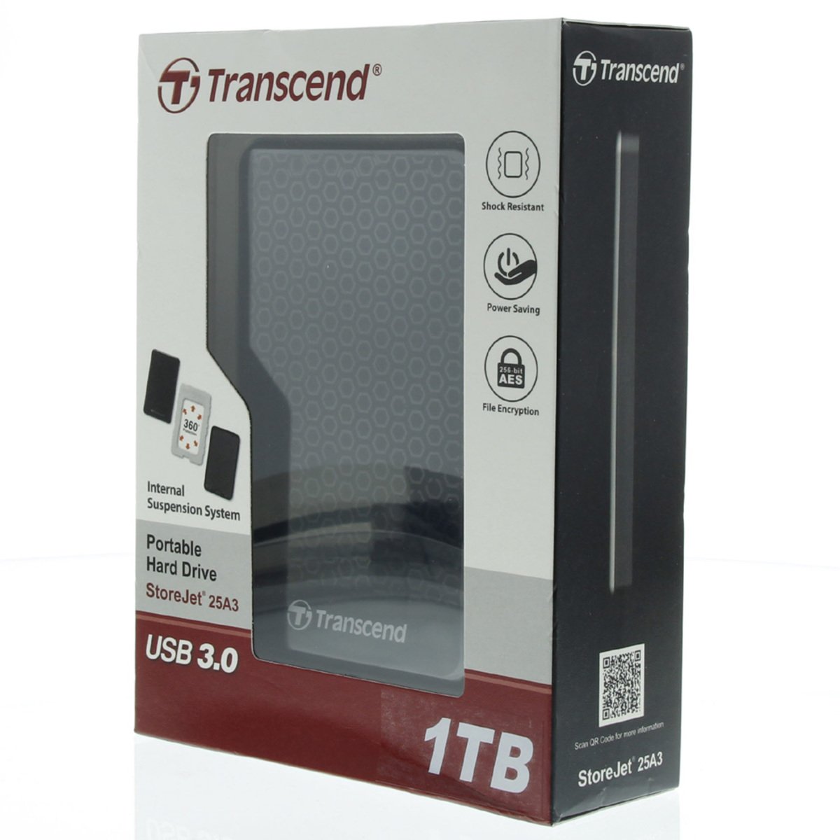 Transcend External HDD 1TSJ25A3 1TB 3.0