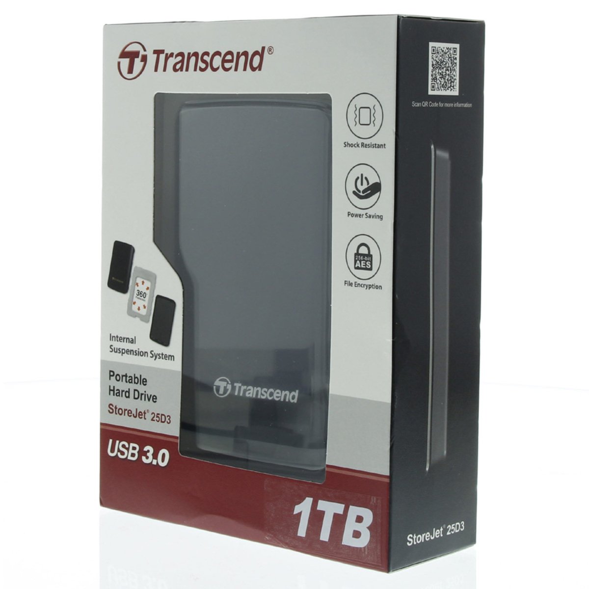 Transcend External HDD 1TSJ25D3 1TB 3.0