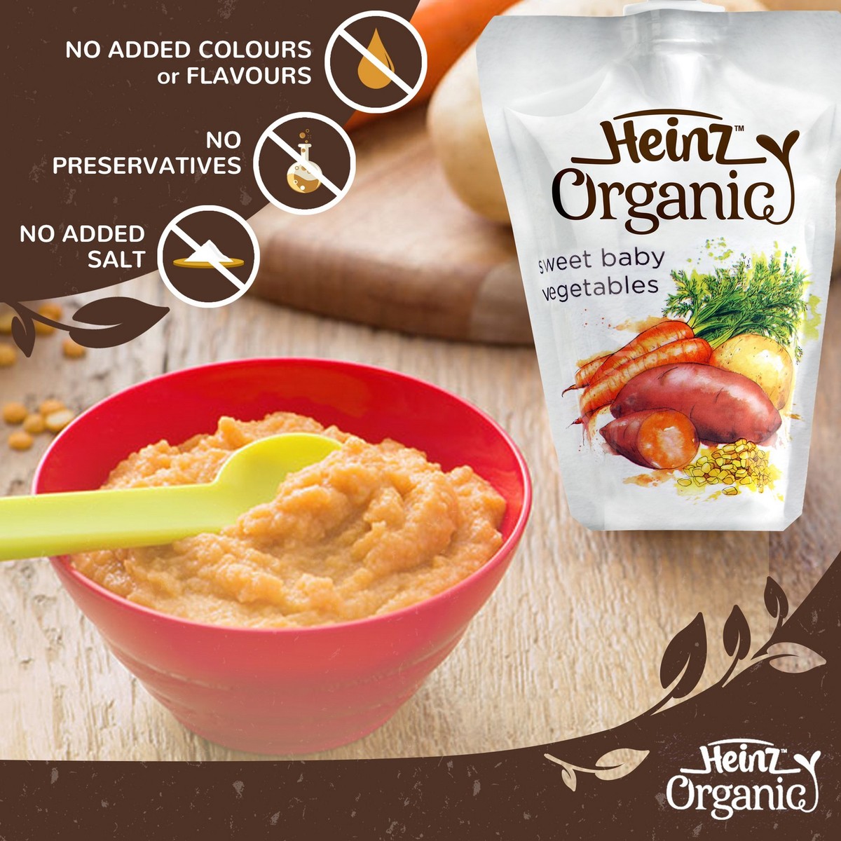 Heinz Organic Baby Food Sweet Baby Vegetables 120 g