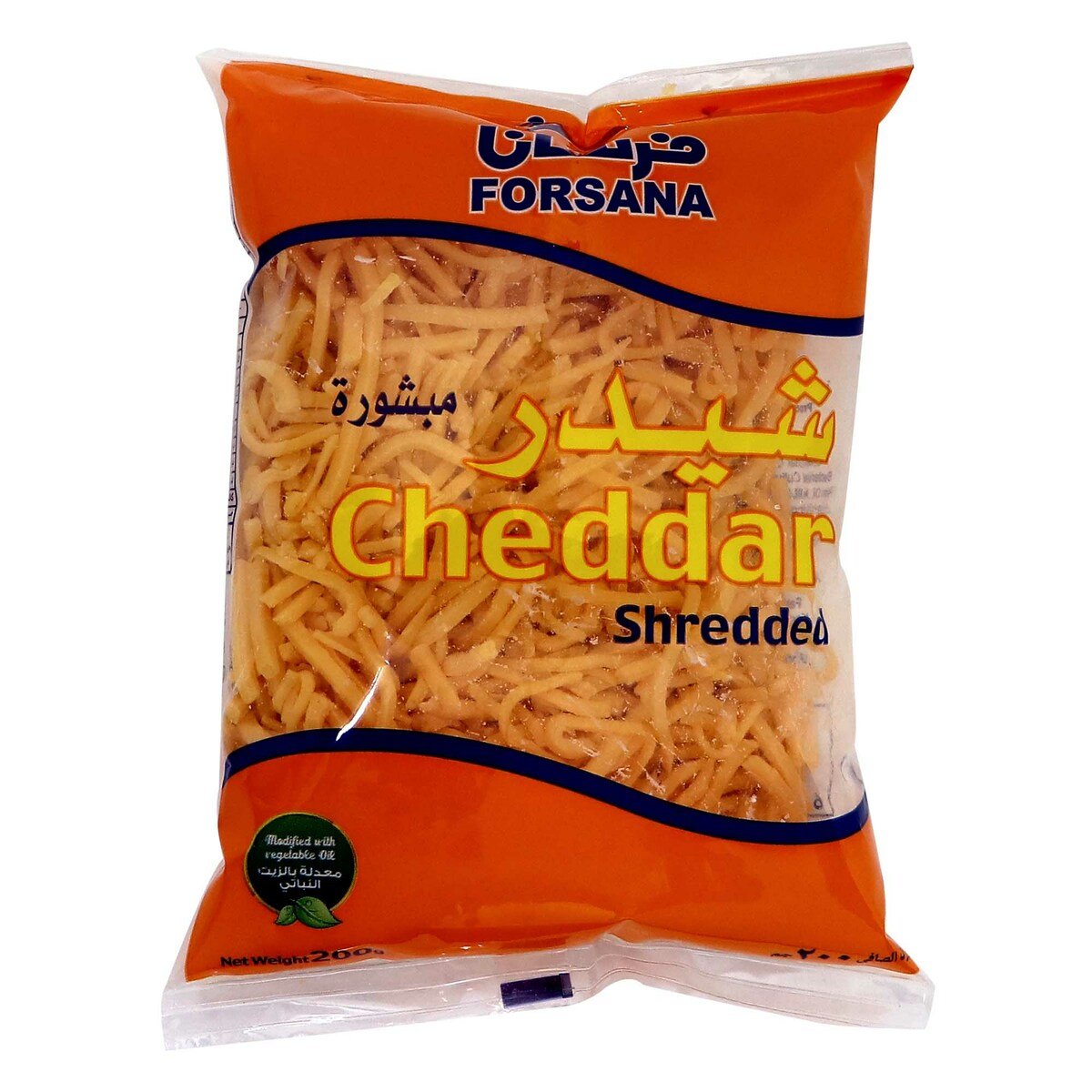 Forsana Shredded Cheddar Cheese 200g