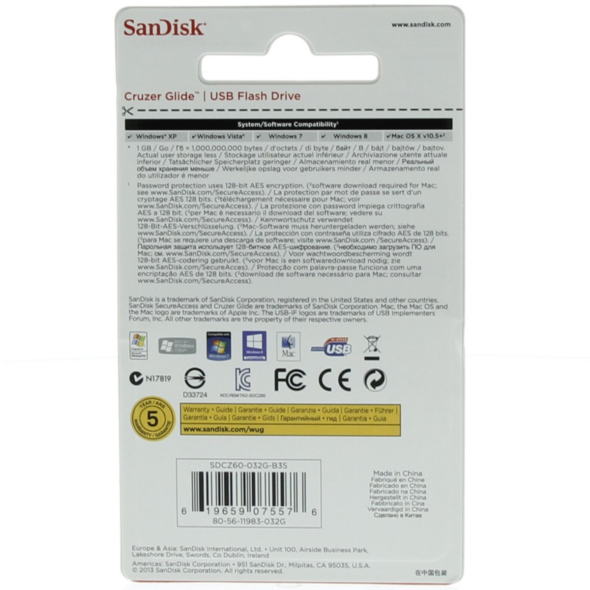 Sandisk FlashDrive CruzerSDCZ60-B35 32GB