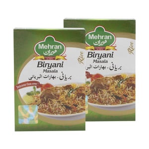 اشتري قم بشراء Mehran Biryani Masala 2 x 50 g Online at Best Price من الموقع - من لولو هايبر ماركت Masalas في الامارات