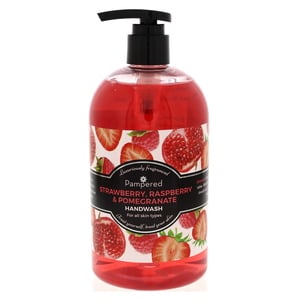 Pampered Hand Wash Strawberry, Raspberry & Pomegranate 500 ml
