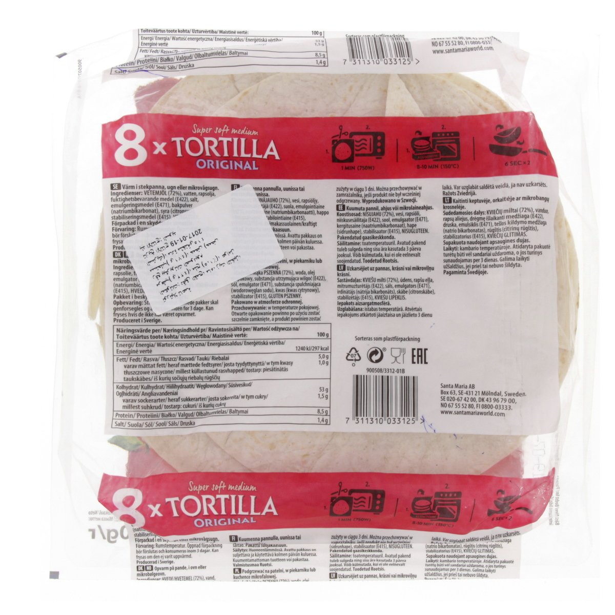 Santa Maria Original Soft Tortilla 320 g